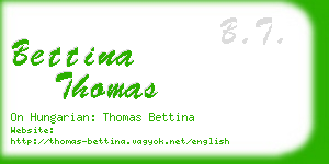 bettina thomas business card